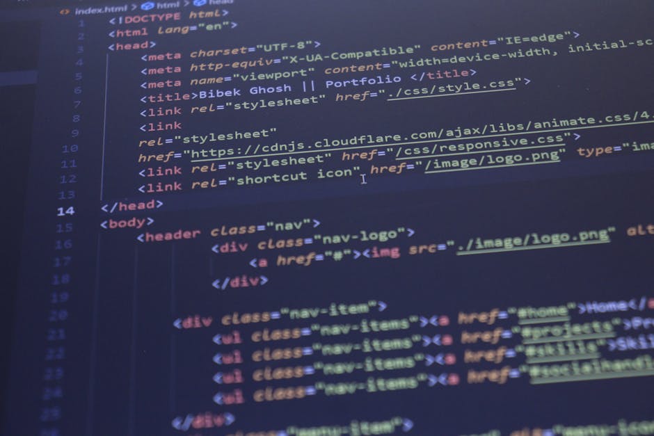 A close-up view of a smartphone screen displaying lines of colorful code on a dark background, with a blurred pinkish gradient ambient light surrounding the device. The screen's content appears to be